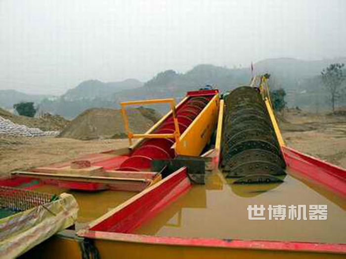 螺旋洗砂機洗沙工藝流程圖